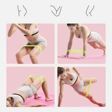 Ligas De Resistencia Banda De Resistencia Ejercicio Yoga Kit - Rojo y blanco - Ver 5