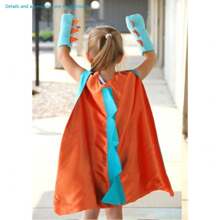 Dinosaur Themed Dress Up Costume Set For Boys & Girls, Includes Hooded Cape And Gloves, Photo Props And Party Favors (Details And Accessories Randomly Included) - Multicolor - View 15