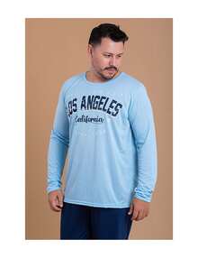 Men's Pajamas Los Angeles - 藏蓝色 - 查看 2