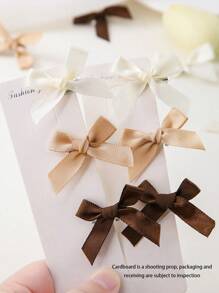 20个/套 少女卡其色蝴蝶结公主发夹 日常发饰 - 彩色 - 查看 7