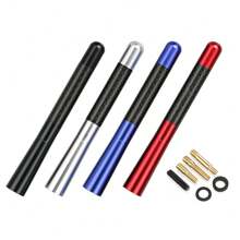 12 厘米碳纤维汽车收音机天线收音机天线适用于雪铁龙阿尔法奥迪道奇菲亚特起亚迷你逍客宝马汽车改装配件通用 - 12x1.5cm/4.72x0.59inch - 查看 2