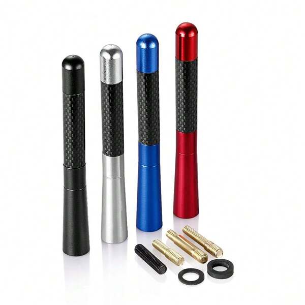 12cm Carbon Fiber Car Radio Antenna Radio Aerial For Citroen Alfa Audi Dodge Fiat Kia Mini Qashqai BMW Auto Tuning Accessories Universal