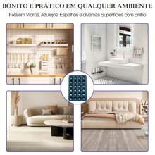 Double-Sided Suction Cup Support Case, Front And Back, For Cell Phones, Stick Cell Phones To Glass, Mirror - BLACK - 黑色 - 查看 3