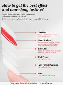 Lavender Violets Gel-Nagellack Set 6 Pcs Nail Primer Dehydrator Base,Top & Matte Top Coat LED Soak-Off 5 in 1 Builder Gel Rubber Base Unterlack & Überlack Gelnägel C200