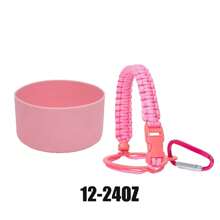 適用於12-40安士水瓶的繩索和矽膠套裝，高強度、防滑且便攜的瓶子配件，適用於保溫杯、、12-40安士水瓶、Tyeso瓶、露營、徒步旅行、健身和旅遊，男女和兒童的聖誕和生日禮物