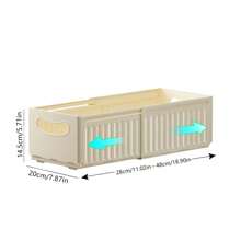 Contemporary Plastic Expandable Kitchen Cabinet Organizer Bins - Pull-Out Storage Boxes With Handles For Snacks, Spice Jars, And Home Organization Can Store Underwear, Cd, Remote Control, Socks, Magazines, Stationery, Mobile Phone, Paper Towels, Extensive, Cosmetics, Bra, Medicine, Toys, Sundries Specifications Large Size Room Decor Home Decor Fall Decor Bedroom Decor  Halloween Decor,Room Decor,Christmas Decorations, Halloween, Halloween Decorations,Christmas, Halloween Decor,Christmas Decor,Fall Decor,Christmas Decor,Storage,Organizer