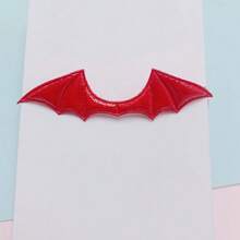 10 件装可爱仿皮恶魔蝙蝠翅膀手工 DIY 配饰适用于万圣节吸血鬼服装发夹装饰适合女性 - 彩色 - 查看 5