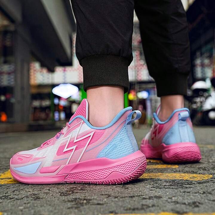 Sports Shoes Pink Basketball Shoes Youth Kids Volleyball Shoes