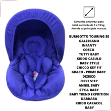 5-Piece Baby Car Seat Kit Padded Cover Hood Body Reducer Belt Protector Up To 13 Kg - Xanh đậm - Xem 4