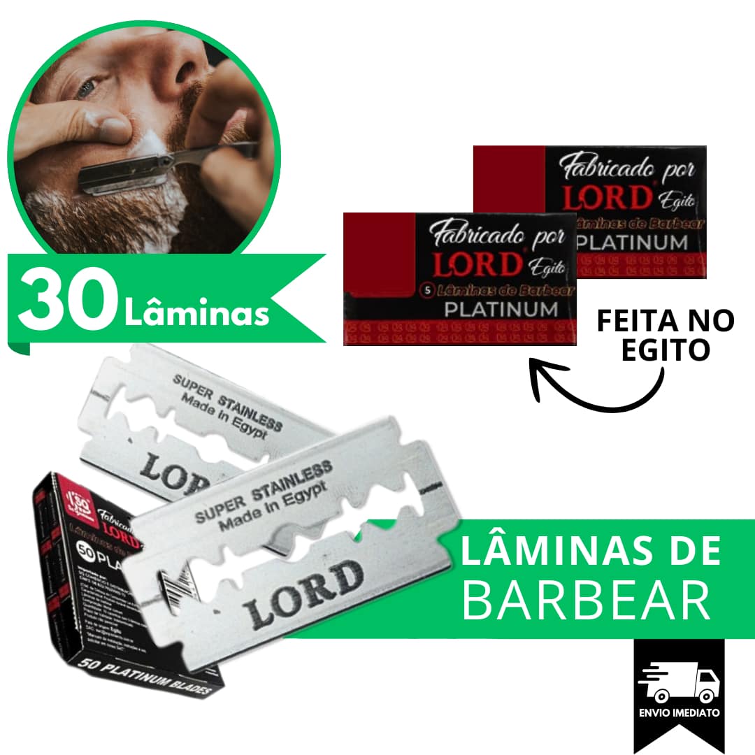 Professional Shaving Blade Box 30 Units Barber Razor Halves - 銀色 - 查看 1