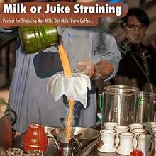 1 szt./2 szt./4 szt. Sitko z gazy do kuchni - wielofunkcyjna niebielona ściereczka do gotowania do sera, jogurtu, mleka orzechowego, bulionu kostnego, herbaty, kawy i innych - wielokrotnego użytku i narzędzie kuchenne - Wiele specyfikacji - Zobacz 8