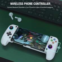 BEBONCOOL MC100 Gamepad Telescopic For Apple IOS Android COD Stretch Wireless Bluetooth Phone Game Controller Joystick - trắng - Xem 5