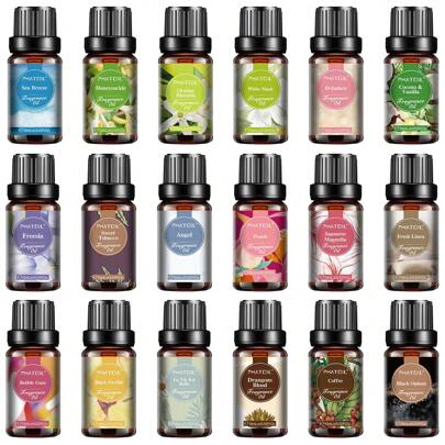 PHATOIL 1pc 10ml/0.33fl.Oz Fragrance Oil Perfume Scent Essential Oils Coconut& Vanilla Bubble Gum Sea Breeze Parma Violet Orange Blossom Freesia Baby Powder Coffee Angel Jadore Honeysuckle Mandarin