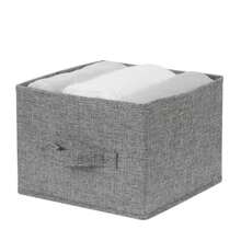 1pc Gray Storage Hanging Bag, Cloth & Underwear Organizer Bag, Wardrobe Storage Hanging Bag, Sturdy Water-Resistant Dust-Proof Non-Woven Fabric Hanging Organizer Bag, Foldable Hooks, Multilayer Storage Bag Packing Essentials/Cover For Clothes Storage Hanging Closet Organizer Wardrobe Organizer For Wardrobe Closet Bedroom Dorm Essentials For Storage Bra Sock Pants Jeans T-Shirt Dress Bag For School School Accessories School Stuff - Dark Grey - View 9