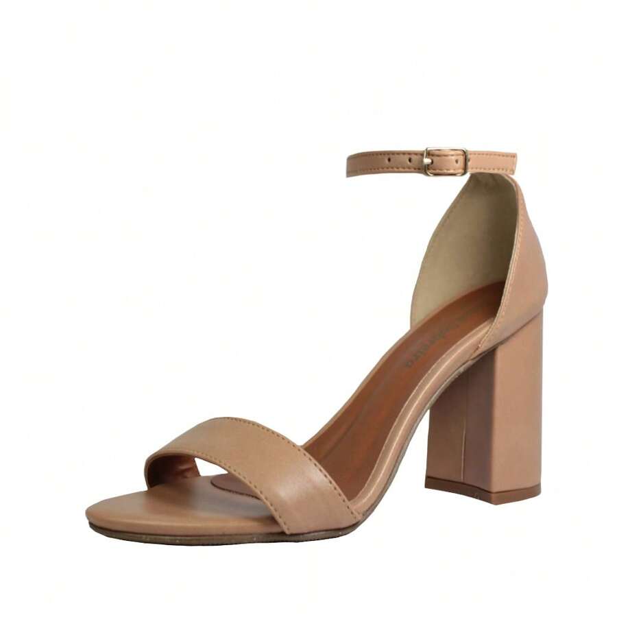 Women Heeled Sandals - Beige - View 1