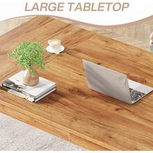 Tribesigns 62.2 Inch Modern Computer Desk Walnut Solid Wood Executive Office Table - Nhiều màu - Xem 5