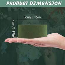 6 piezas Bloques de espuma floral redonda para flores frescas y artificiales, arreglos DIY