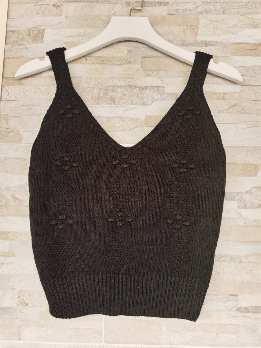 Modal Tank Top Women's Blouse 2025 - màu đen - Xem 1