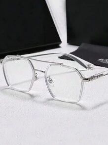 男士透明镜框防蓝光带轻便眼镜 适合日常生活透明眼镜（无眼镜盒）