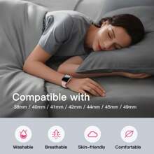 6 paquetes de bandas compatibles con Apple Watch de 41mm, 40mm, 38mm, 45mm, 44mm, 46mm, 42mm, 49mm para mujeres y hombres, correas de repuesto de silicona suave, resistentes al agua, aptas para deporte, compatibles con Apple Watch Ultra SE Series 10 9 8 7 6 5 4 3 2 1
