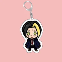 物理魔术师马修钥匙扣马修·兰斯多特芬勒蒙亚克力吊坠玩具配件角色扮演配件汽车钥匙包背包小饰品钥匙圈配饰女性配饰男性礼物包邮创意学生礼物 - 紫色 - 查看 6