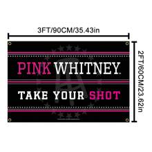 1pc PINK WHITNEY TAKE YOUR SHOT Funny Flag Classical Tapestry Poster Banner For Bar Beer House College Dorm Room Man Cave Tailgates And Parties,Christmas