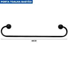 5 Piece Round Bathroom Set Black | Japi - 黑色 - 查看 7