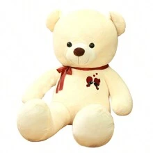 60/80厘米超大号毛绒泰迪熊玩偶，可爱泰迪熊抱枕，适合作为礼物送给孩子、朋友、爱人，情人节和生日礼物 - 彩色 - 查看 9