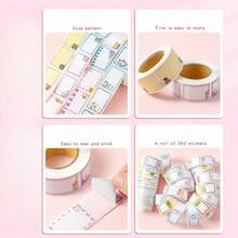 Cartoon Name Stickers, Waterproof And Tear-Resistant Name Labels For Water Bottles, Kindergarten Books, Notebooks - Multicolor - View 9