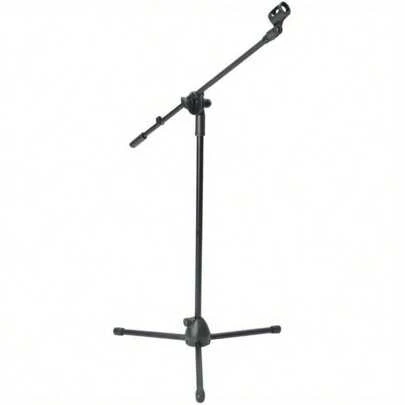 Microphone Stand Straight Collapsible Studio Holder With Tripod Base Adjustable For Musicians Stage Party 73-175cm