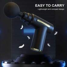 High Power Muscle Relaxation Massager - Rechargeable Deep Tissue Massage Gun, 4 Massage Heads, For Full Body Relief - Green - View 7