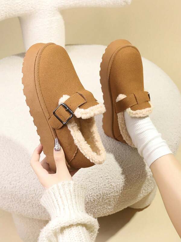 Women's Khaki Winter Warm Anti-Slip Boots