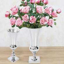 50cm Flower Vase Silver Iron Large Stunning Luxury Urn Wedding Table Decor Gift