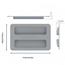 1pc/2pcs Dustproof Cover For Toaster,Silicone Toster Lid,Protecting Toaster From Dust,Dirt,Spills,Splash,Smudges And Bugs,Toaster Top Cover,Kitchen Appliances Protector,Toaster Accessories
