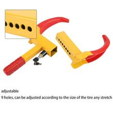 Wheel Clamp Heavy Duty, Car Security Wheel Clamp Antitheft Locking Devices Caravan Car Van Trailer Lock With Keys Wheel For Caravan - Yellow - View 11