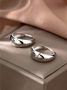 Korean Geometric Hoop Sterling Silver Earrings Simple Elegant Exquisite Hot Sexy Sexy Jewelry Gift
