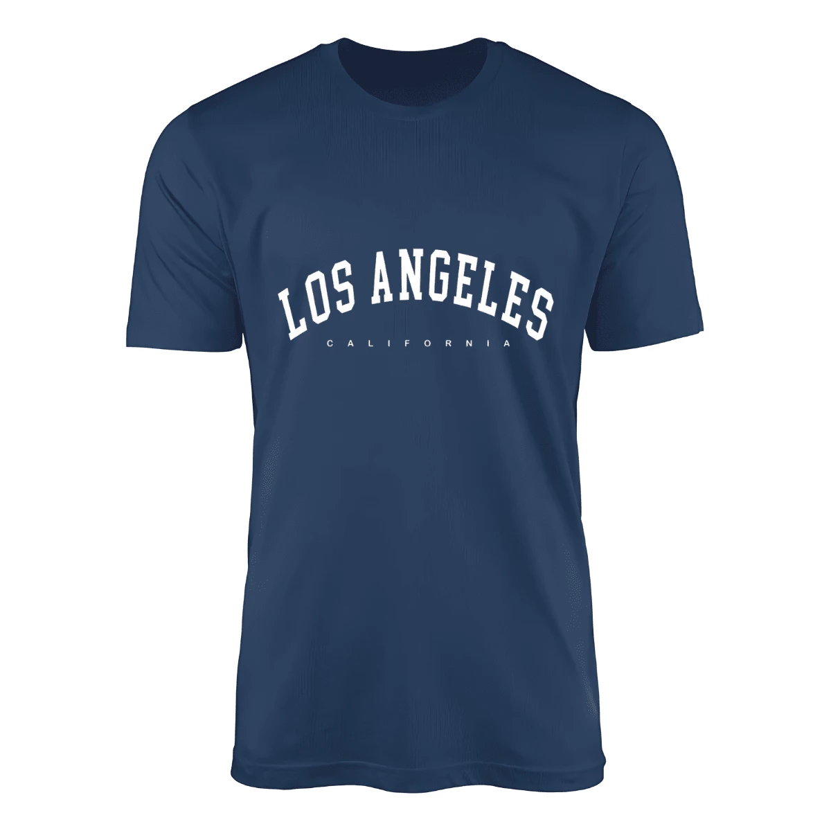 Los Angeles Men's T-Shirt 100% Cotton Shirt - 藏蓝色 - 查看 1