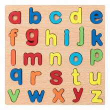 Kit 2 3D Wooden Puzzle Educational And Pedagogical Toy Letters Shapes And Numbers - Nhiều màu - Xem 6