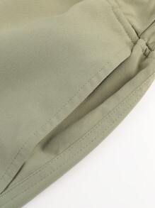 3pcs/Set Teen Boy Casual Outdoor Workout Sports Cargo Pants With Pockets, Straight Leg & Cuffed, School Style, Spring/Autumn/Winter - Black - View 11