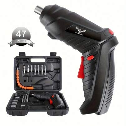 3.6 V Electric Tool Group, 1800mAh Lithium Battery Mini Household Electric Drill, Household Maintenance And Repair, Rope Screwdriver Tools