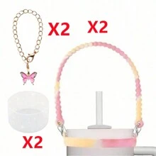 1/2 pièces Porte-bouteille d'eau avec sangle, convient aux bouteilles de 8 oz à 40 oz, sangle pour bouteille d'eau, compatible avec les accessoires de la tasse (tous les produits n'incluent pas les tasses d'eau)