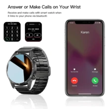 Smart Watch With Call Function, Music Player, Step Counting, Perfect Christmas, New Year, Valentine's Day Holiday Gift - màu đen - Xem 4