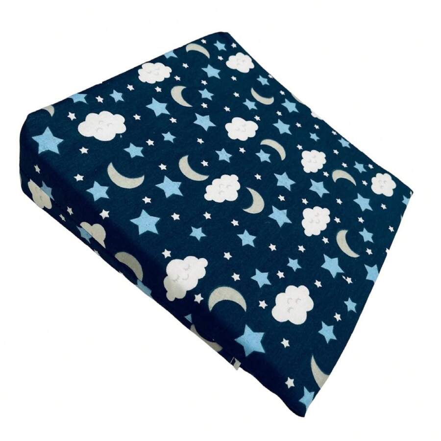 Gối chống trào ngược cho xe đẩy, nôi mini hoặc giỏ Moses, chống dị ứng có lõi (bọt) và vỏ có thể giặt được - Giấc mơ biển - Xem 1