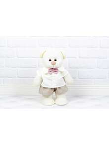 Bear Family Gender Reveal Party - 2 30 Cm Bears And 2 20 Cm Bears Gender Reveal Party - Straw Plush - 柿子和玫瑰 - 查看 3