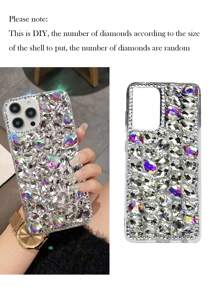 Ốp lưng điện thoại mùa hè sang trọng đính đá pha lê lấp lánh, tương thích với iPhone 15, 14, 13, 12, 11 Plus Pro Max, Galaxy S24 Ultra, S24+, S25, S23 Ultra, S23+, S23. Ốp bảo vệ toàn diện, phiên bản quốc tế, không phải phiên bản nội địa. - Nhiều màu - Xem 8