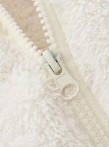 3件套男童可爱运动休闲时尚简约舒适抓绒高领保暖防风背心，春秋冬季 - 彩色 - 查看 6