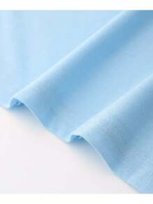 Camiseta Masculina PARIS FAIXA Gola Redonda Manga Curta Para O Verao - Azul - Visão 3