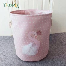 Yiuswoy 35x40cm(13.8x15.7In) Pink Folding Laundry Basket With Cute Rabbit And Bear Design, Thickened Fabric Storage Basket For Clothing, Toys And Miscellaneous Items, Home Decor, Bedroom Storage Dress Pants Shoes Jeans Boots Skirtlaundry Hamper,Washing Basketbathroom Organizer,Basket,Storage Basket,Foldable Laundry Basket