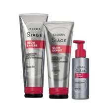 EUDORA KIT SIAGE GLOW EXPERT SHAMPOO + COND + LEAVE-IN