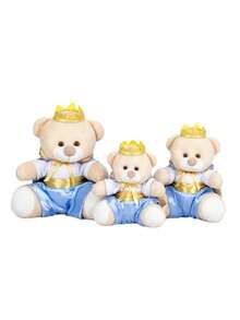 Larger Trio Kit Of Prince Bears - For Niches And Decorations - 藍色 - 查看 1